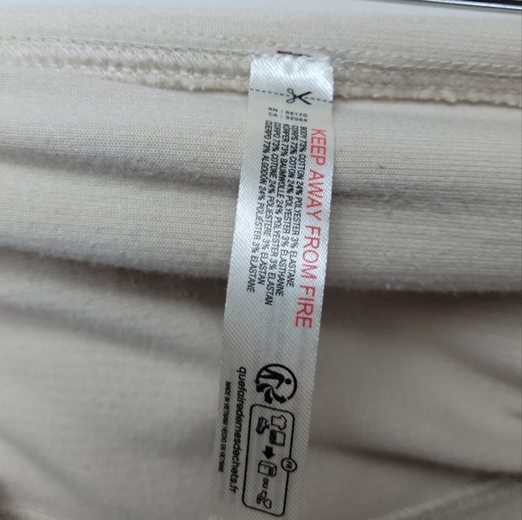 Anthropologie Daily Practice Drawstring Corduroy Wide Leg Slit Pants Size Medium - Picture 5 of 8